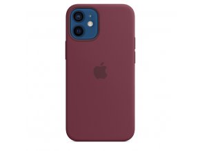 iPhone 12 mini Silicone Case with MagSafe Plum/SK