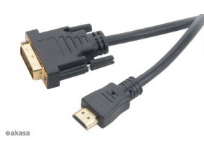 AKASA - DVI-D na HDMI kabel - 2 m
