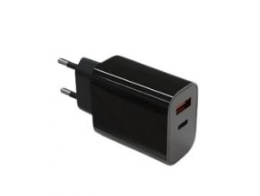 TB Touch  USB-C + USB-A černá nabíječka