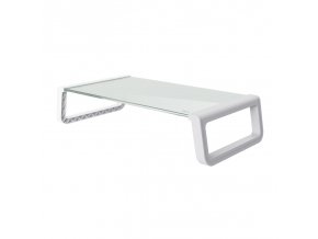 TRUST MONTA GLASS MONITOR STAND WHT