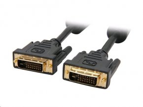 Kabel C-TECH  přípojný  DVI-DVI, M/M,  1,8m DVI-D, dual link