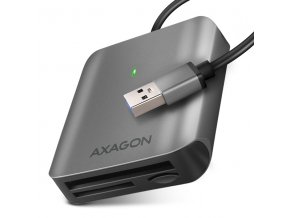 AXAGON CRE-S3, USB-A 3.2 Gen 1 - SUPERSPEED čtečka karet, 3-slot & lun SD/microSD/CF, podpora UHS-II