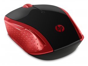 HP 200/Cestovní/Optická/Bezdrátová USB/Červená