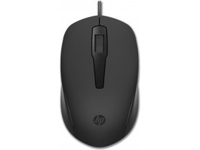 HP 150 Mouse/Kancelářská/Optická/Drátová USB/Černá