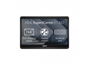 ASUS ExpertCenter/E1 (E1600)/15,6"/FHD/T/N4500/8GB/128GB SSD/UHD/bez OS/Black/2R