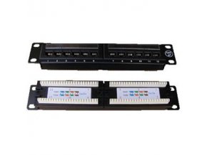 DATACOM Patch panel 10“ UTP cat5e 12portů