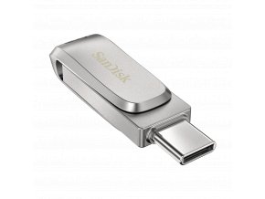 SanDisk Ultra Dual Drive Luxe/32GB/150MBps/USB 3.1/USB-A + USB-C/Stříbrná