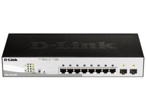 D-Link DGS-1210-08P Smart PoE switch, 8x GbE PoE+, 2x SFP, PoE 65W, fanless