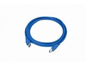 Kabel USB A-A 3m USB 3.0 prodlužovací, modrý