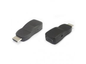 PremiumCord převodník HDMI na VGA miniaturní provedení se zvukem a napájecím konektorem