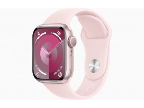 Apple Watch S9/45mm/Pink/Sport Band/Light Pink/-S/M