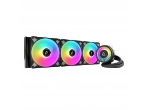 ARCTIC Liquid Freezer III - 420 A-RGB (Black) : All-in-One CPU Water Cooler with 420mm radiator and