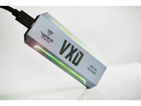 Patriot VXD externí box USB 3.2  M.2 NVMe SSD RGB