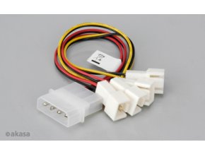 Akasa - 4-pin CPU Molex na 4 x 3-pin fan