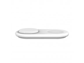 Belkin 2v1 Qi2 15W Magnetic Charging Pad, white