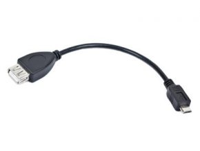 Kabel USB AF/micro BM,OTG,15cm pro tab. a tel.