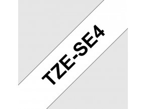 TZE-SE4,  bílá / černá - security tape