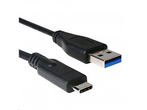 Kabel C-TECH USB 3.0 AM na Type-C kabel (AM/CM), 1m, černý