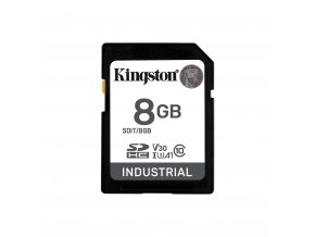 Kingston Industrial/SDHC/8GB/100MBps/UHS-I U3 / Class 10