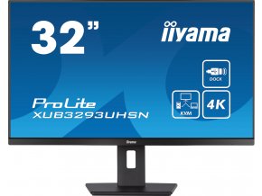 iiyama ProLite/XUB3293UHSN-B5/31,5"/IPS/4K UHD/60Hz/4ms/Black/3R