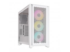 CORSAIR iCUE 4000D RGB AIRFLOW/Midi Tower/Transpar./Bílá