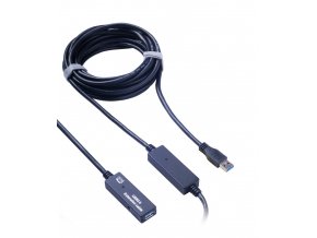 PremiumCord USB 3.0 repeater a prodlužovací kabel A/M-A/F  10m