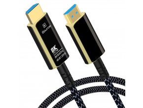 PremiumCord Ultra High Speed HDMI 2.1 optický fiber kabel 8K@60Hz,zlacené 30m