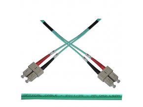 Optický patch kabel duplex SC-SC 50/125 MM 2m OM3