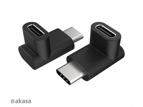 AKASA - 90° USB 3.1 Gen 2 Type-C na Type-C 2 ks