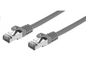 Kabel C-TECH patchcord Cat7, S/FTP, šedý, 10m
