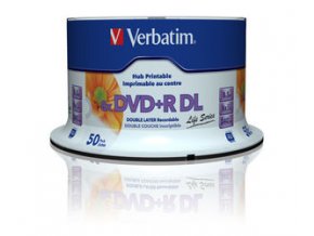 VERBATIM DVD+R DL (8xPrintable, 8,5GB), 50 cake