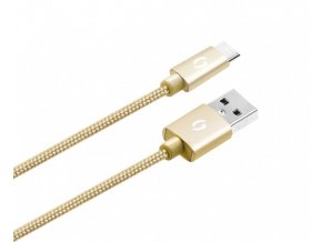 ALIGATOR PREMIUM Datový kabel 2A, USB-C zlatý