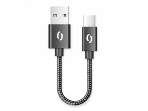 ALIGATOR PREMIUM 2A kabel, 50cm USB-C, černý