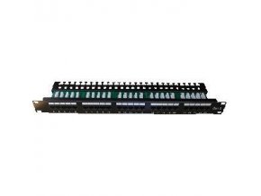 DATACOM Patch panel ISDN 25p.1U Integrovaný  BLACK, 19"