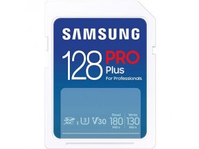 Samsung/SDXC/128GB/180MBps/USB 3.0/USB-A/Class 10/+ Adaptér/Modrá