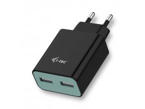 i-tec USB Power Charger 2 Port 2.4A Black