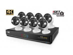 iGET HGNVK164908 - Kamerový UltraHD 4K PoE set, 16CH NVR + 8x IP 4K kamera, zvuk, SMART W/M/Andr/iOS