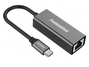 PremiumCord Převodník USB-C na Gigabit kon. RJ45