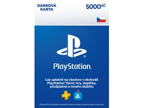 ESD CZ - PlayStation Store el. peněženka - 5000 Kč