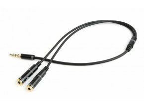 GEMBIRD 3,5 mm jack audio+microphone redukce, 20 cm, 2xF/M, 4pin