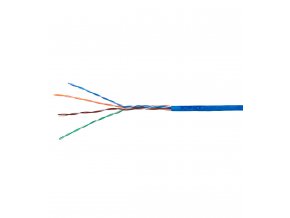 Kabel U/UTP Cat5e AWG24 PVC Eca modrý 305m