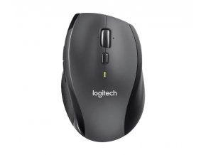 Logitech Marathon M705/Kancelářská/Optická/Pro praváky/Bezdrátová USB/Černá