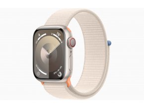 Apple Watch S9 Cell/45mm/Starlight/Sport Band/Starlight