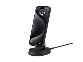 Belkin Pro Convertible Qi2, 15W stojan, černý