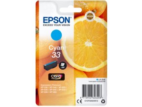 Epson Singlepack Cyan 33 Claria Premium Ink