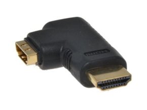 PremiumCord HDMI adapter19pin, F/M, 90° levá