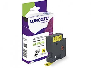 WECARE ARMOR páska kompatibilní s DYMO S0720580,Black/Yellow,12mm*7m