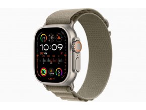 Apple Watch Ultra 2/49mm/Titan/Sport Band/Olive Alpine/Medium