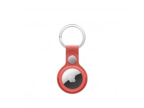 AirTag FineWoven Key Ring - Coral