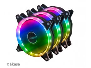 přídavný ventilátor Akasa Vegas AR7 LED 12 cm kit